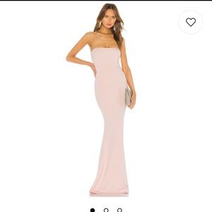 Revolve - Mary Kate Gown in Blush - designer is Katie May